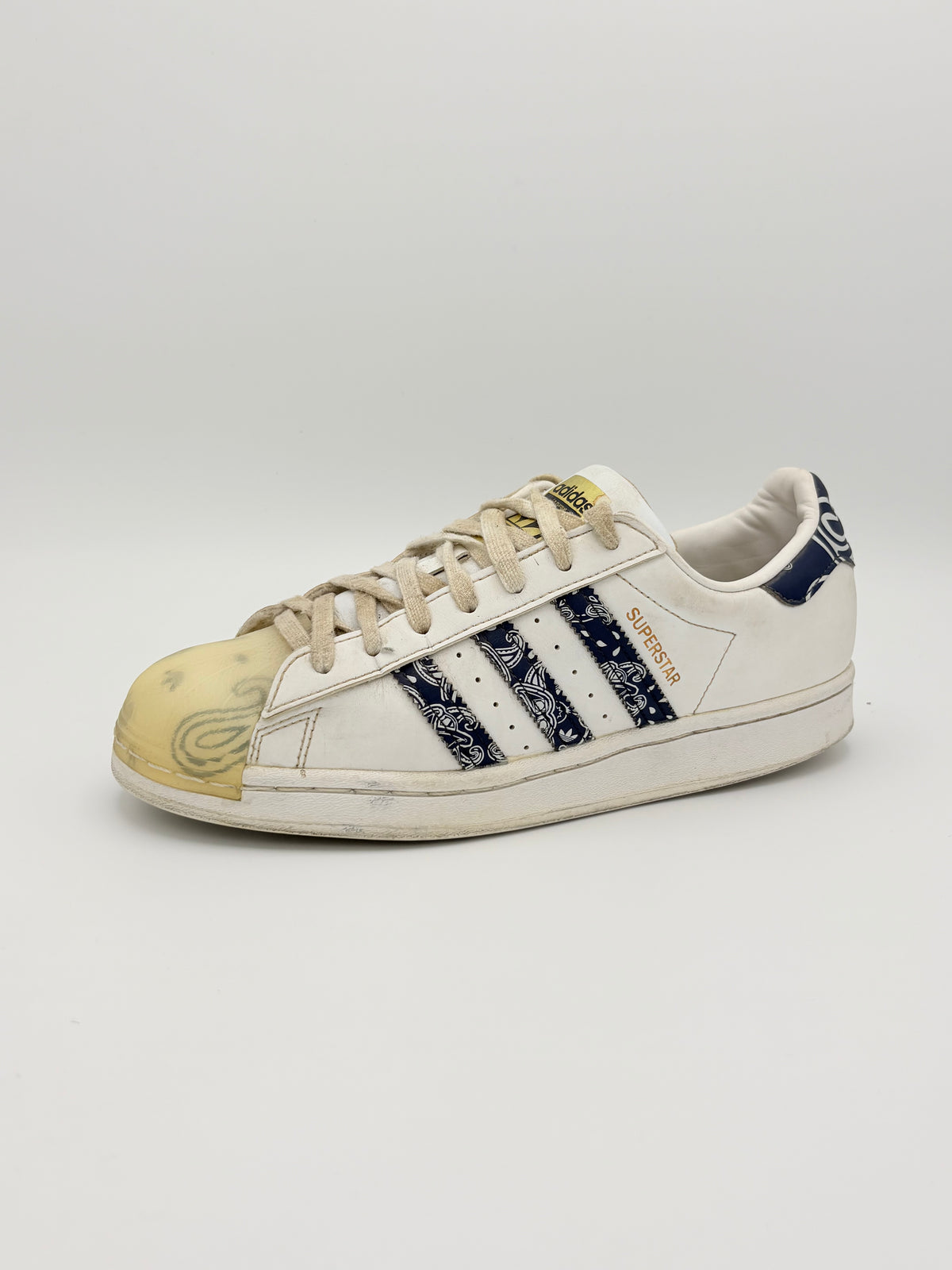 Adidas Superstar White Navy Westside Paisley Bandana