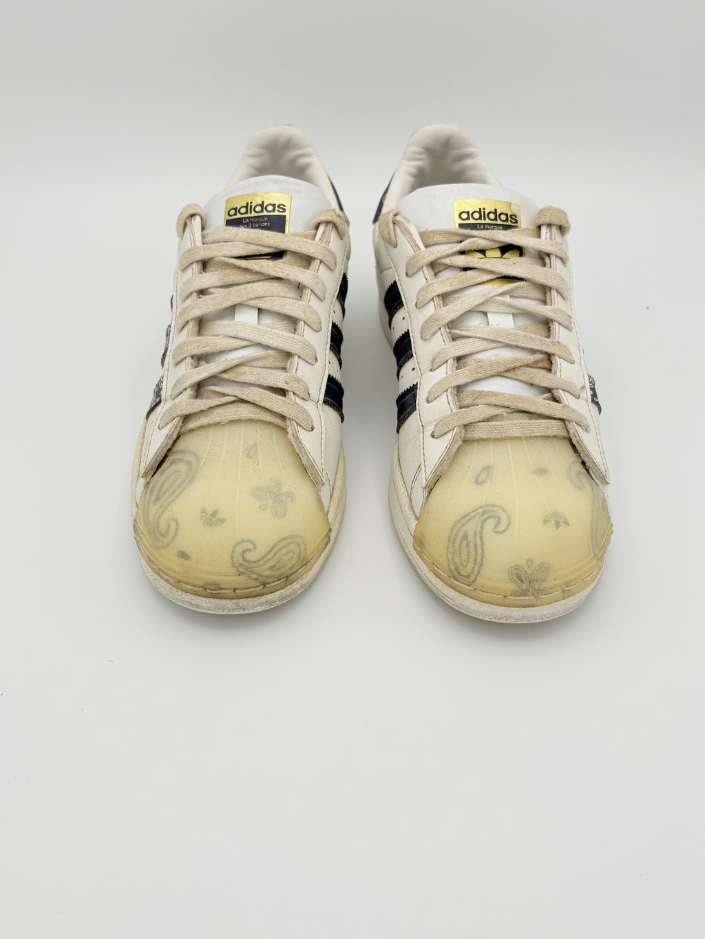 Adidas Superstar White Navy Westside Paisley Bandana