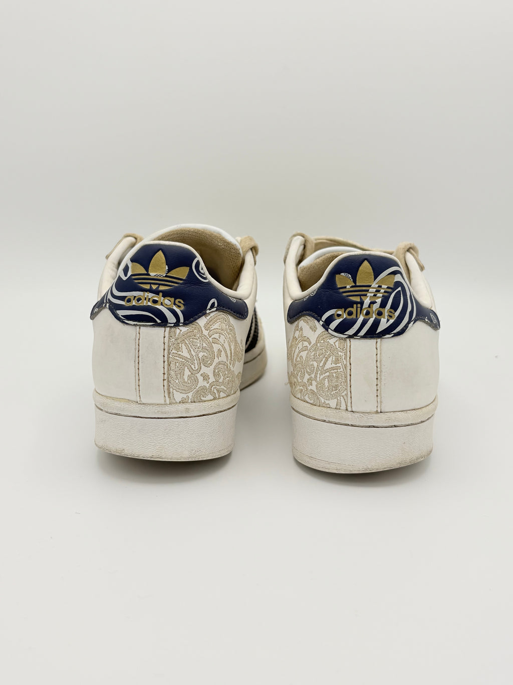 Adidas Superstar White Navy Westside Paisley Bandana