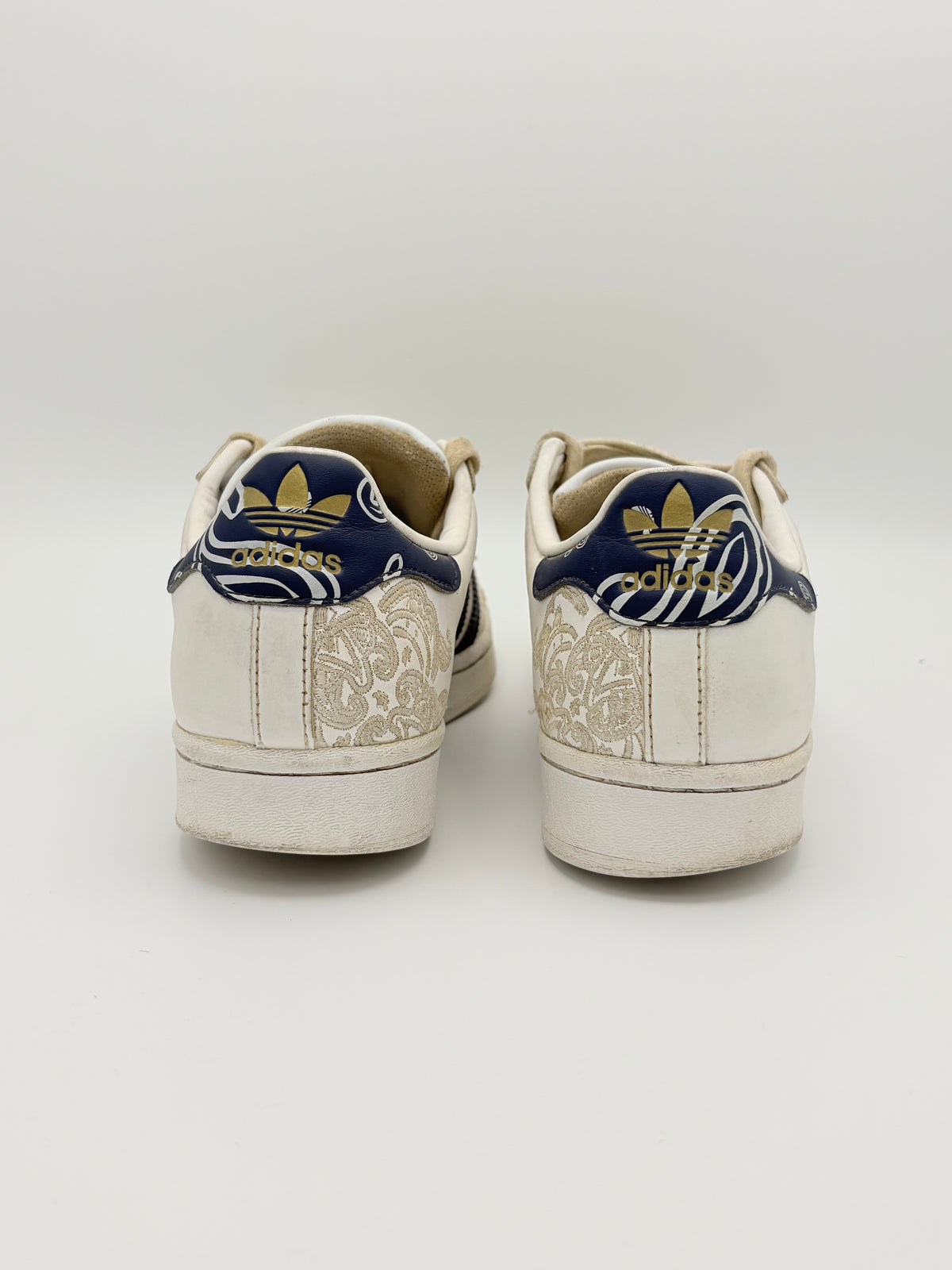 Adidas Superstar White Navy Westside Paisley Bandana