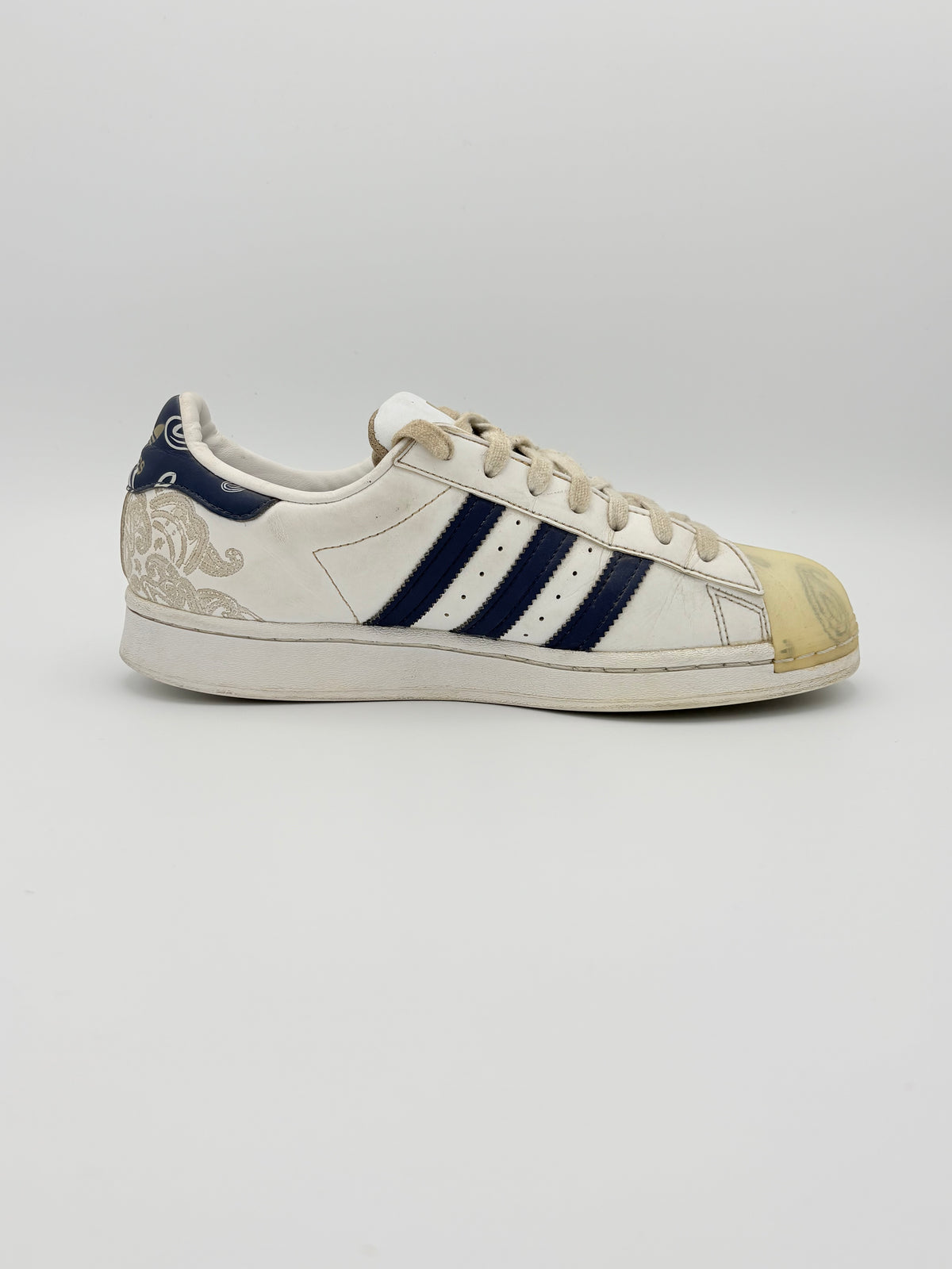 Adidas Superstar White Navy Westside Paisley Bandana