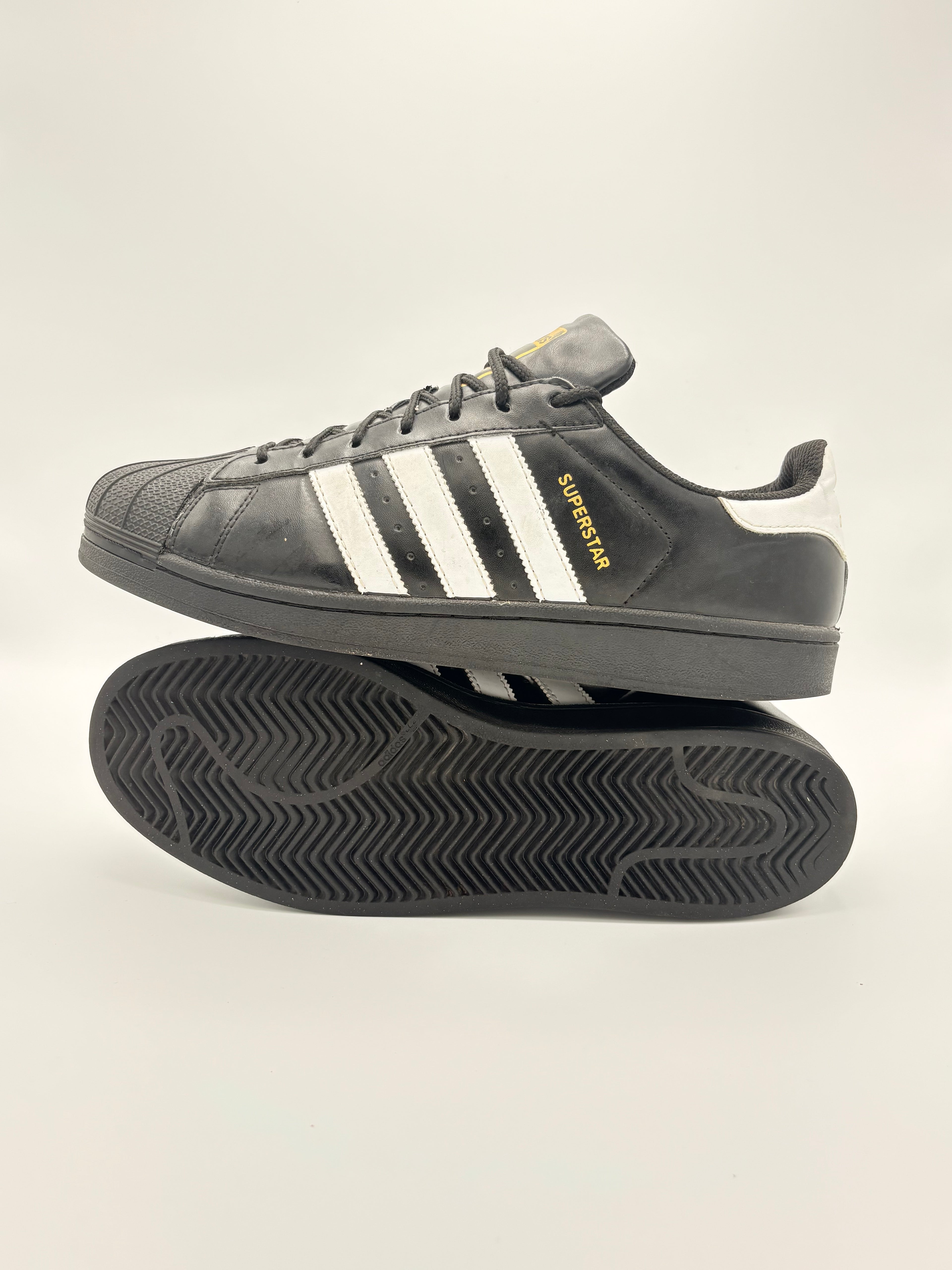Adidas Originals Superstar II Beams Black White Gold Mens