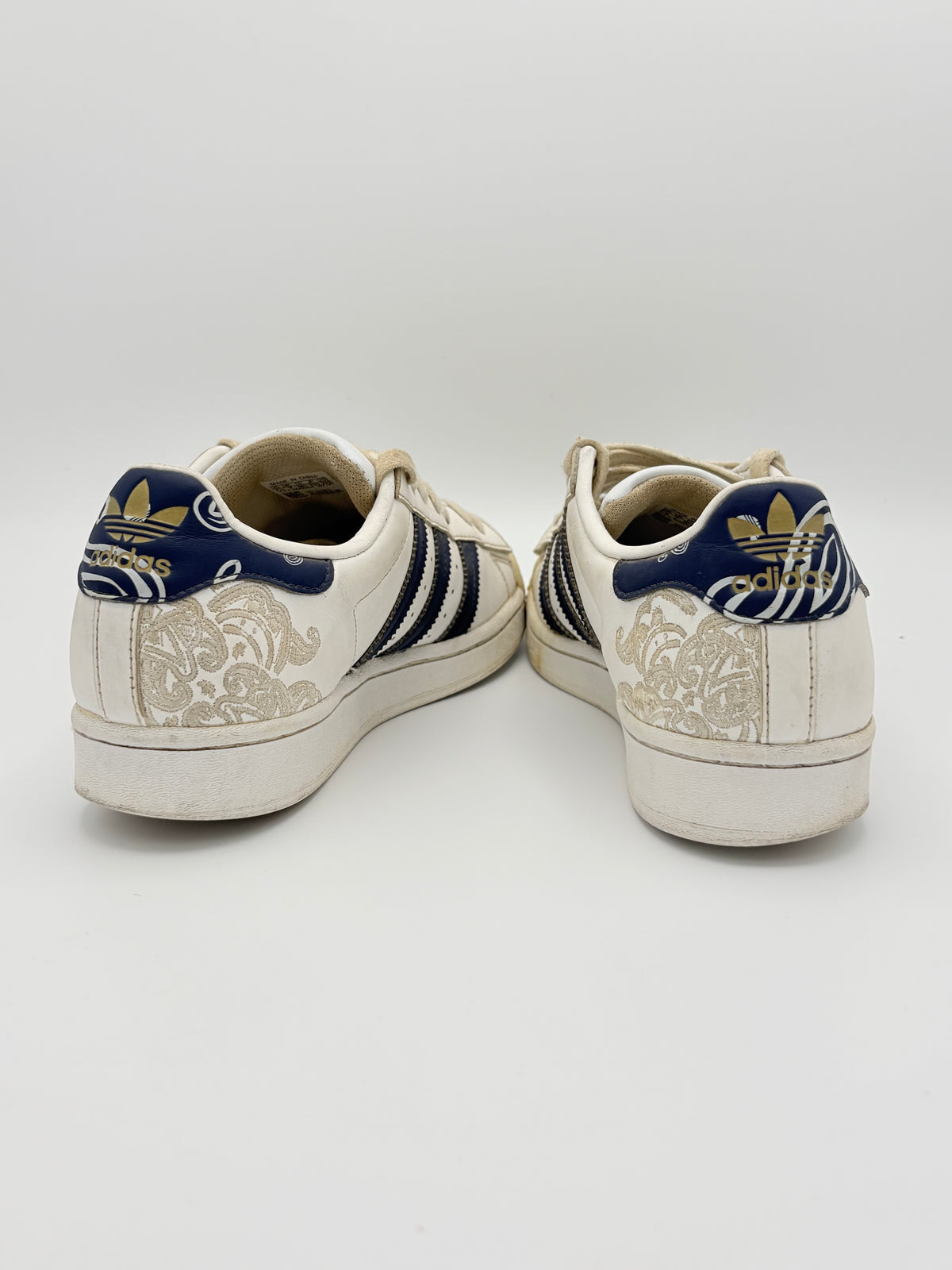 Adidas Superstar White Navy Westside Paisley Bandana