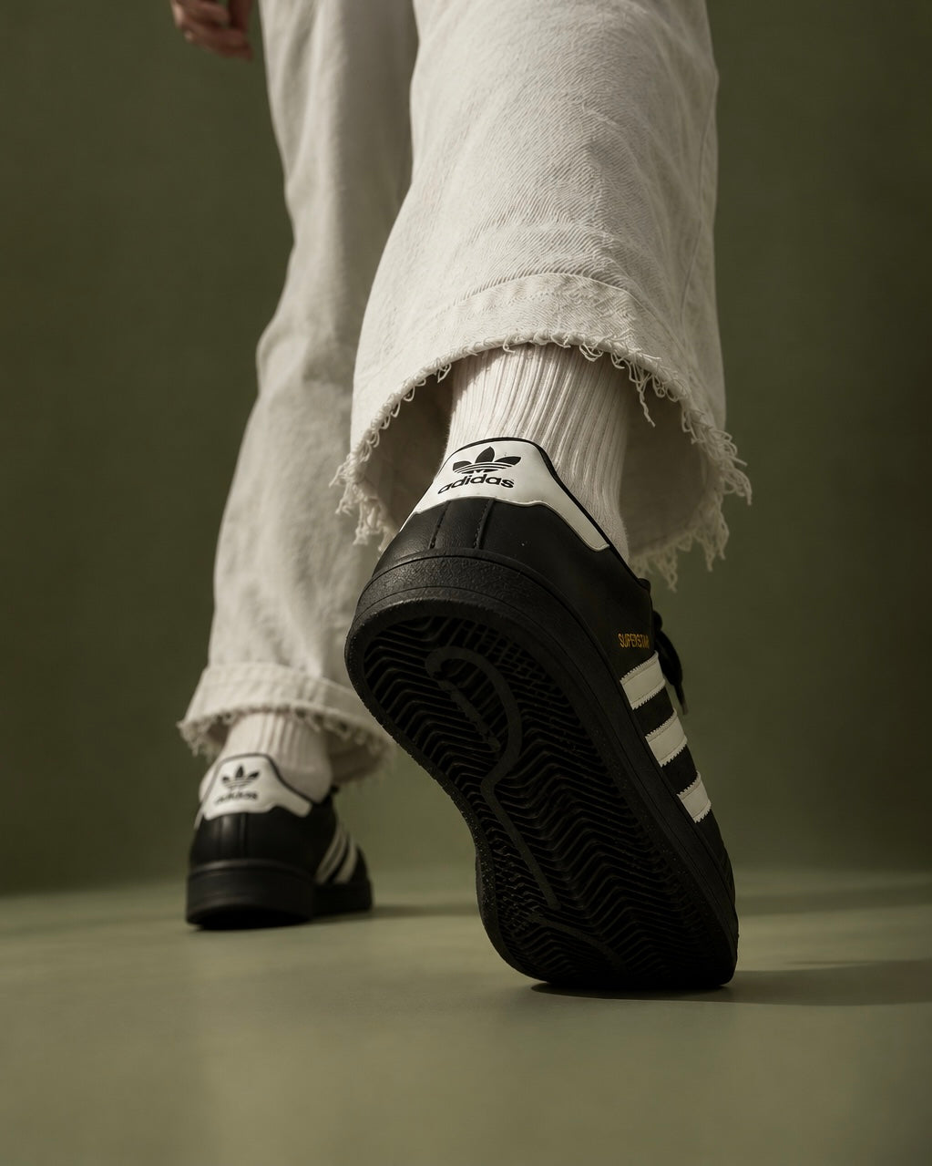 Adidas Originals Superstar II Beams Black White Gold Mens