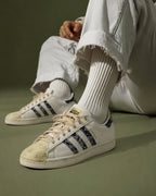 Adidas Superstar White Navy Westside Paisley Bandana